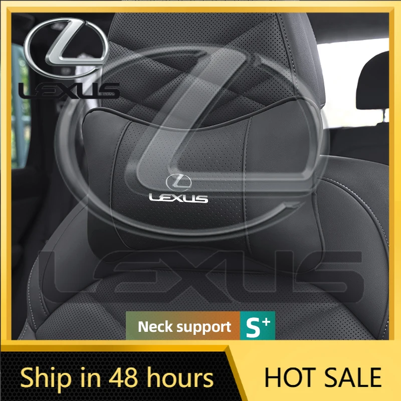 

Новые наклейки для интерьера автомобиля 2026 года: кожаная подушка для шеи на подголовник сиденья для Lexus RX330, IS250, CT200h, ES300h, RX350, GS300, IS300h, NX300h, R
