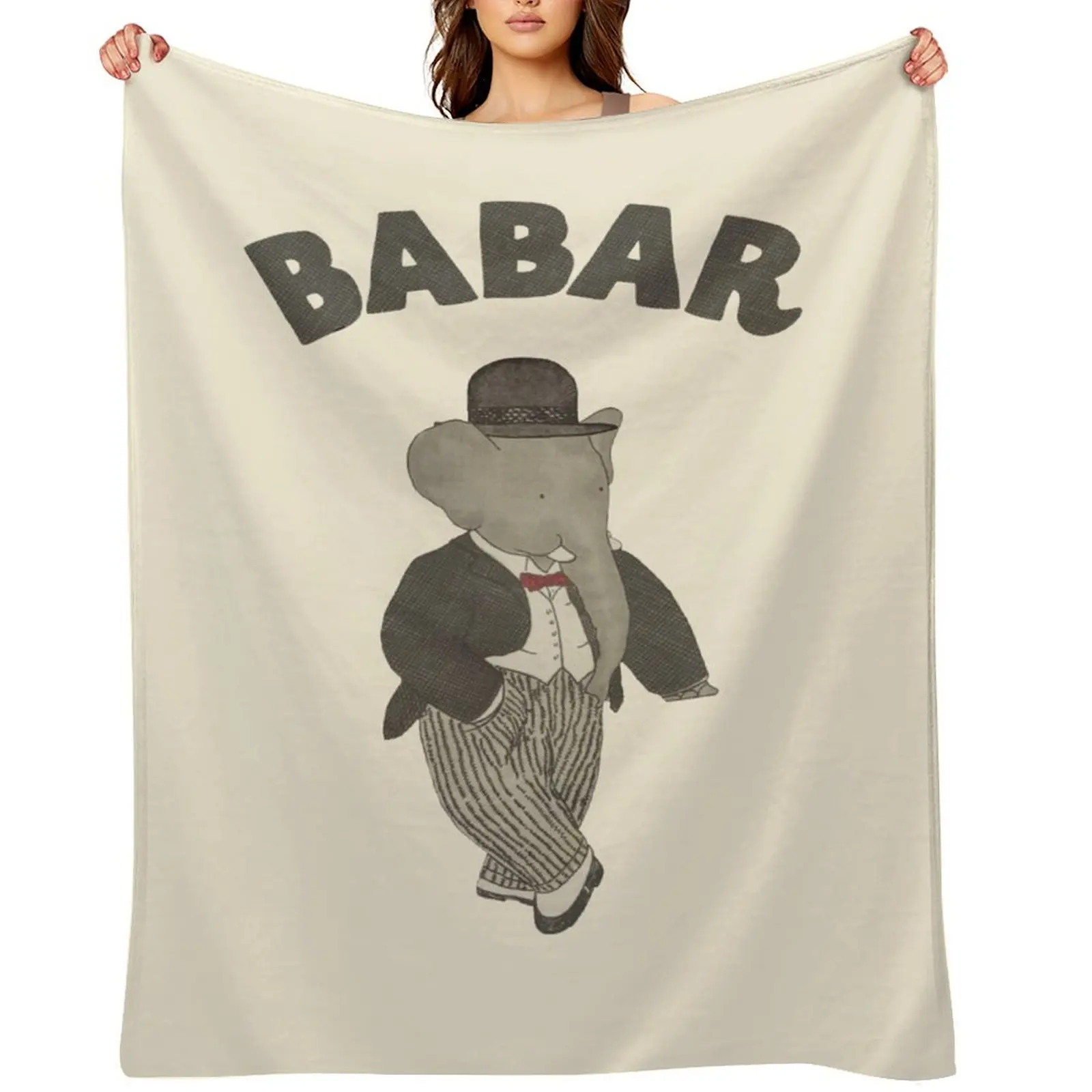 

Vintage Babar Throw Blanket Polar halloween Hairys Baby Blankets