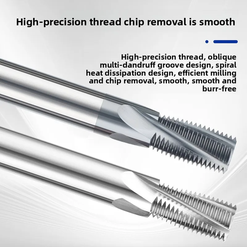 DAFANCNC British Standard 55 Degree Full Tooth Straight Tube Thread Milling Cutter Tungsten Carbide Coated for Processing Center