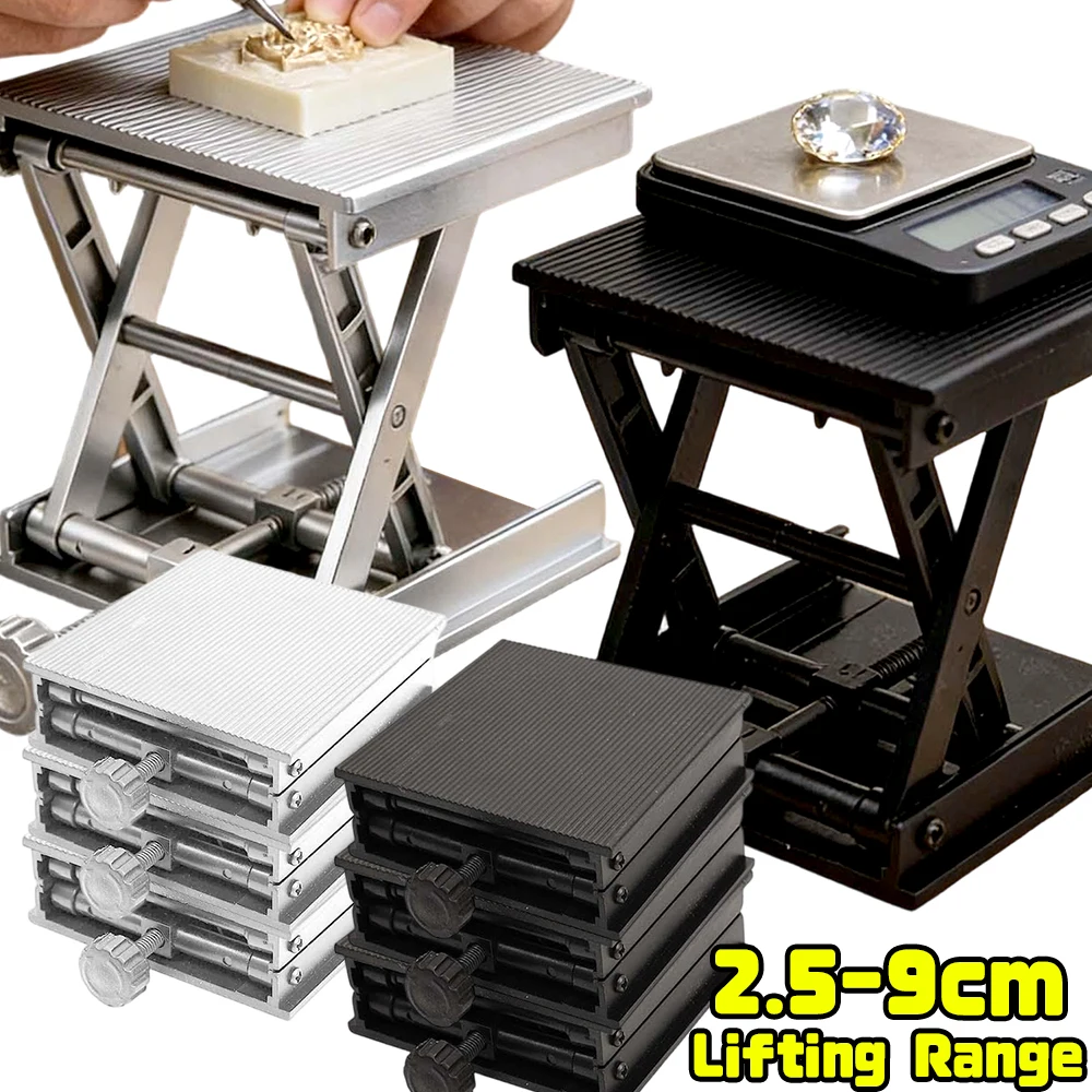 

Level Lift Platform Plastic/Aluminum Bracket Lab Lift Stand Equipment Horizontal Support Workbench Device Height Adjustment Tool