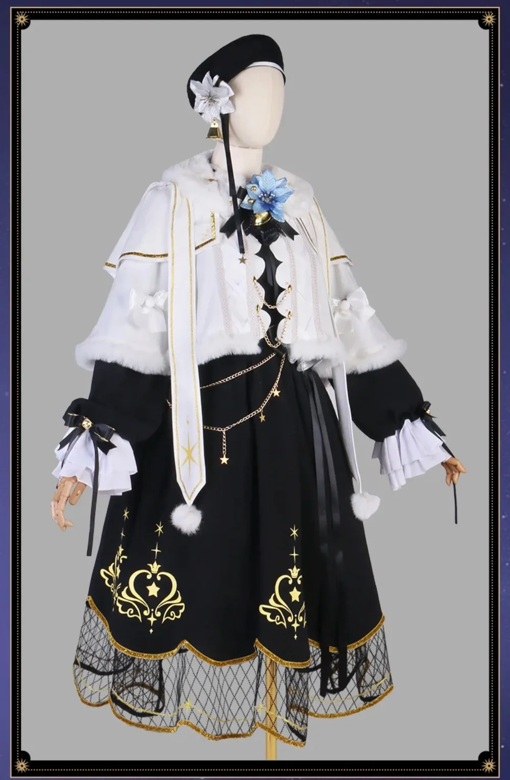 

FasCostume Amamiya Kokoro Game Suit Christmas Outfit Cosplay Costume Lolita Dress Gorgeous Elegant Uniform Women