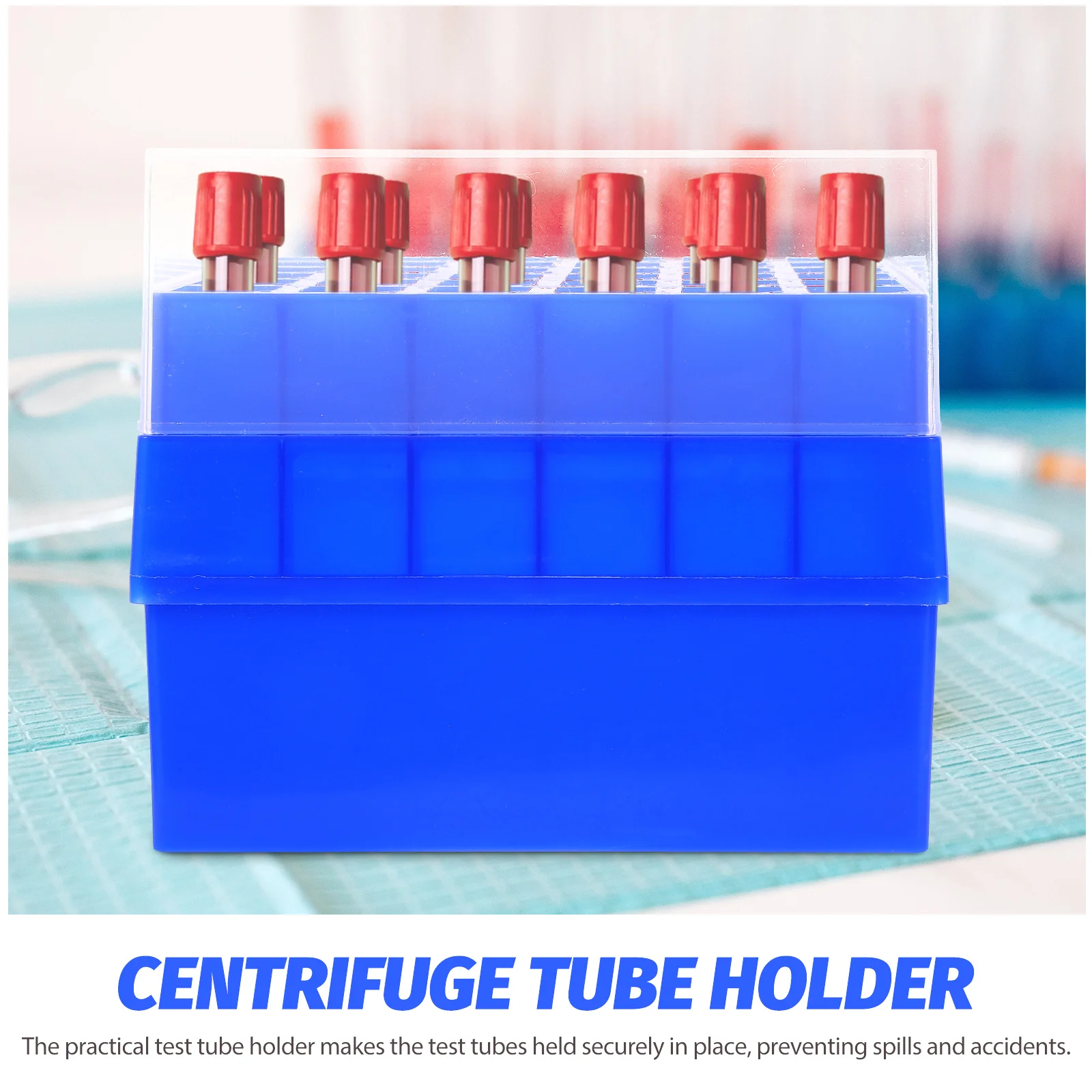 

Tubes Box 10 15ml 36 Slots Freezer Plastic Storage Case Laboratory Test Tube Holder SamplingTubeBox TestTubesBox