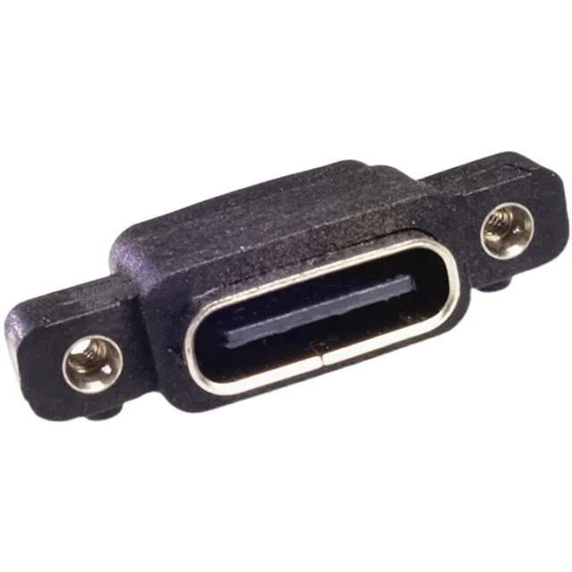 2-10 sztuk USB 3.1 type-c 6 Pin żeńskie gniazdo SMD DIP złącze z otworem na śrubę dla DIY PCB projekt wysoki prąd szybki Port ładowania