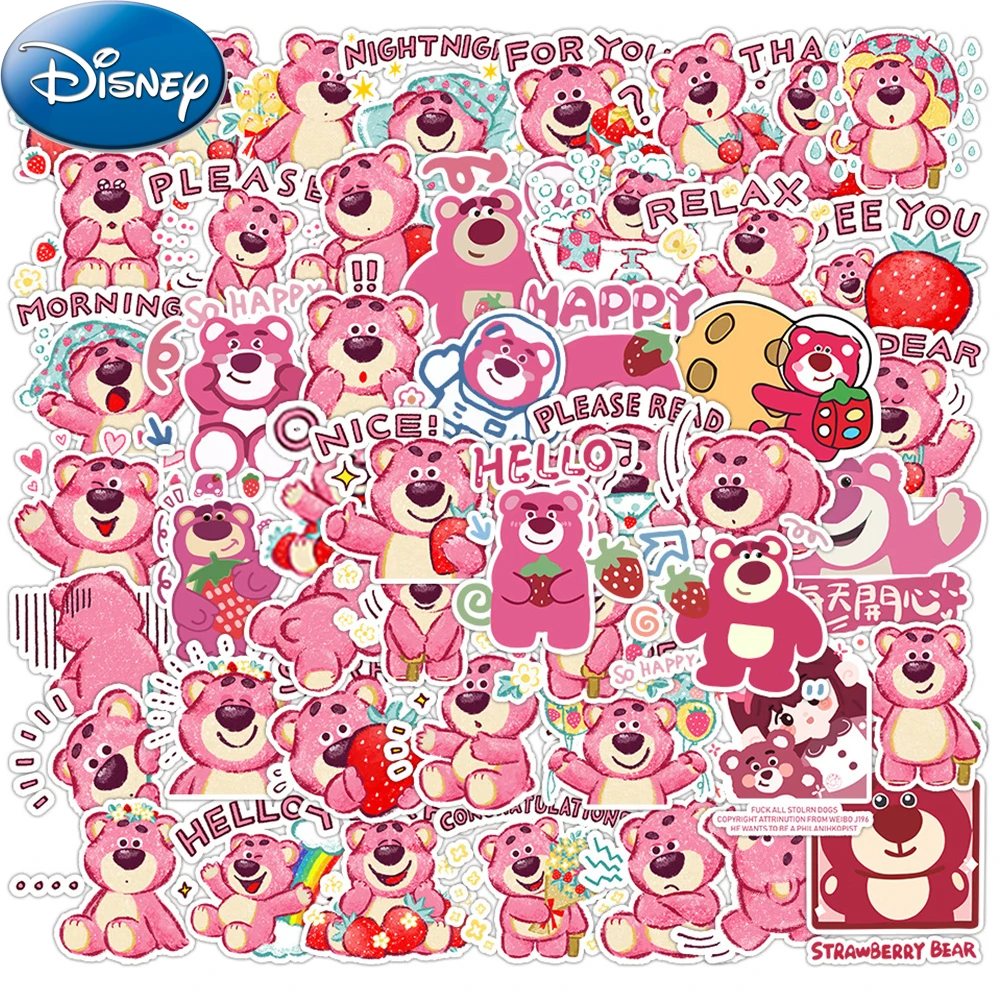 10/30/50pcs Kawaii Disney Toy Story Lotso Huggin Bear Stickers Cute Cartoon Sticker Phone Diary Luggage Graffiti Decals Kids Toy