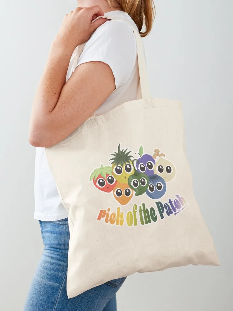 

Pick of the Patch Tote Bag Customizable tote bag Women's shopper bag Canvas personalized tote
