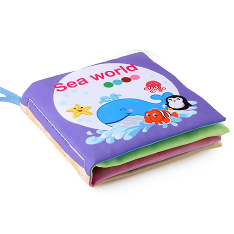 

Crinkle Books Crinkle Washable Chewable Book Tear-resistant High Contrast Cloth Book Fabric Activity Soft Book Comfortable Touch