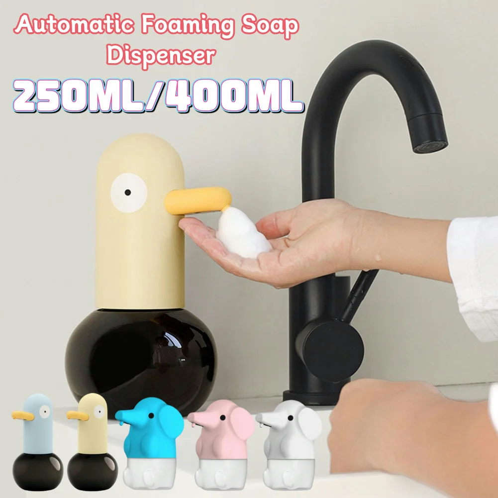 

Automatic Foam Soap Dispenser Contactless Duck Shape Soap Dispenser Infrared Sensor Soap Dispenser Rechargeable 400ML