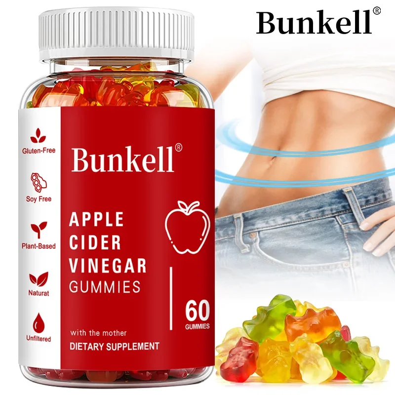 Apple Cider Vinegar Gummies - Weight Management, Digestive System, Immunity - Vitamin B12, Gluten Free, Vegetarian, Non-GMO