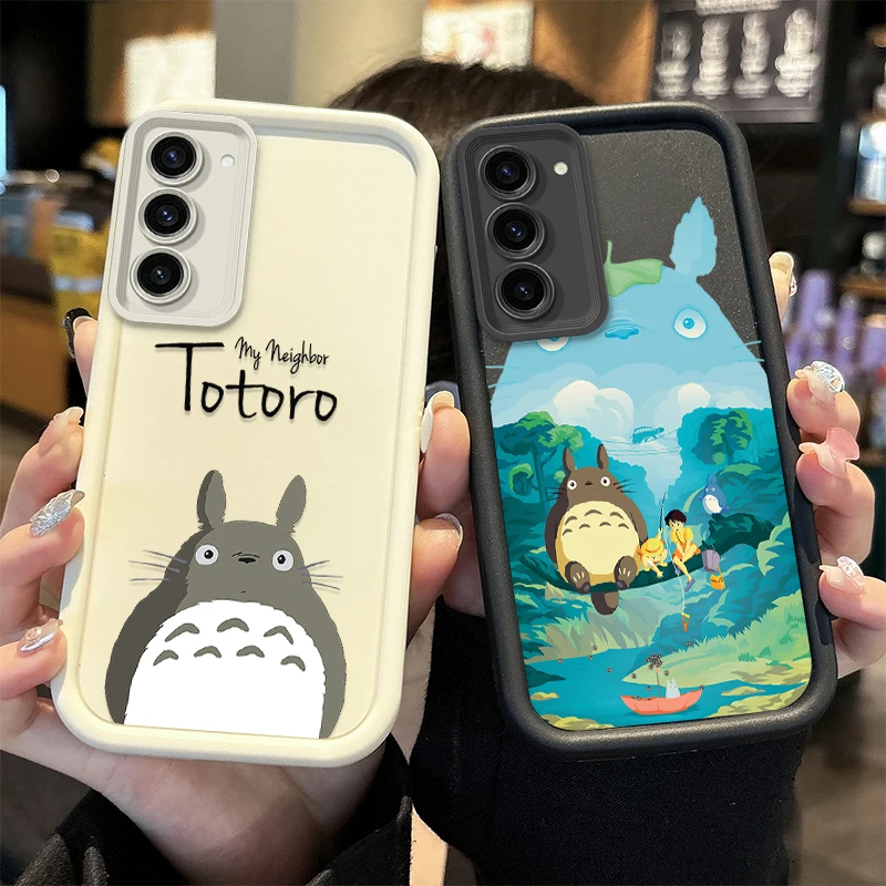 T-Totoro Soft Silicone Case For Samsung Galaxy S25 S24 Ultra S23 S22 S21 Plus S20 FE A56 A55 A54 A53 A52 A51 A34 A32 4G 5G Cover