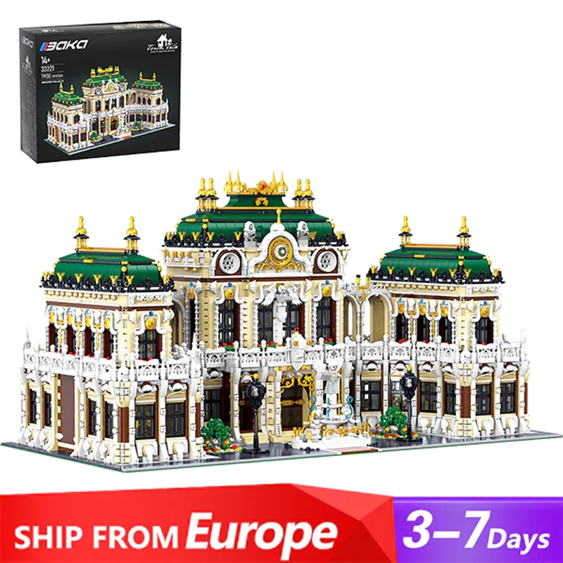 Creative Expert Modular Buildings MOC 33221 Luxurious Grand Palace Model 11930PCS Architecture  Building Blocks Brick Toys Gift