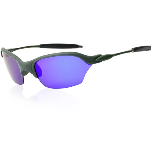 Gafas de sol de media montura de diseño de marca para hombres y mujeres, gafas de sol polarizadas Unisex para mujeres, gafas de conducción antimáticas con espejo