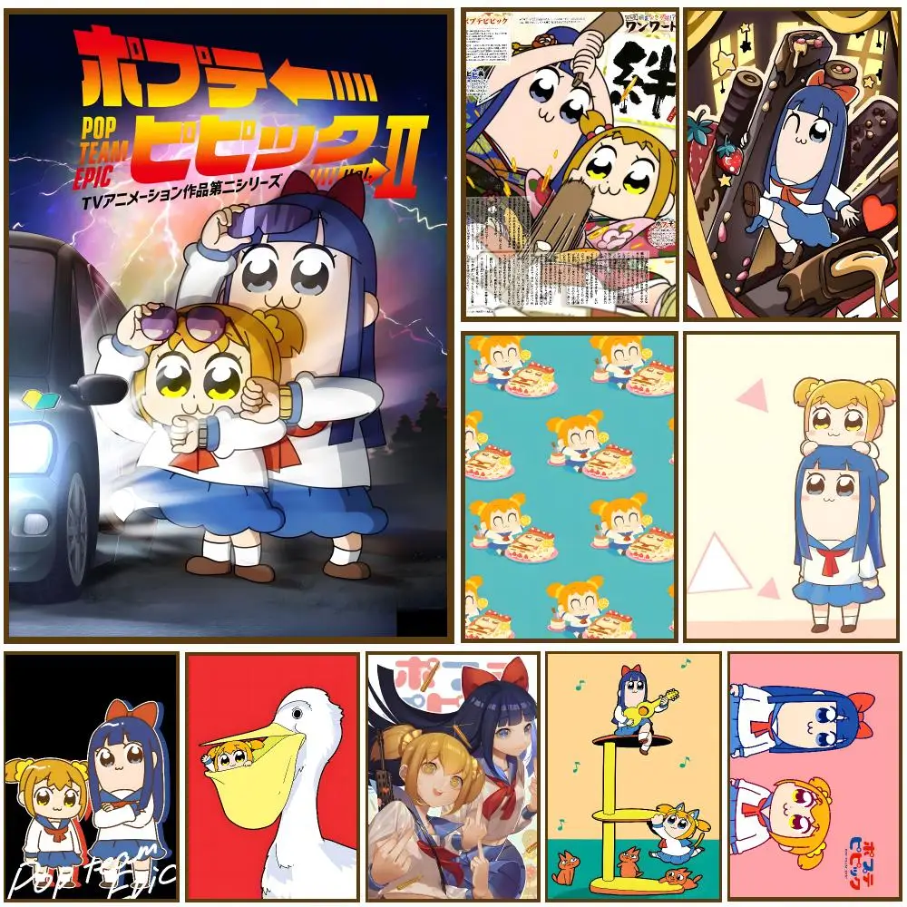 Comic P-Pop Team Epic Poster Self-adhesive Living Room Bedroom Party Bar Decor Moisture-proof Fade-resistant HD