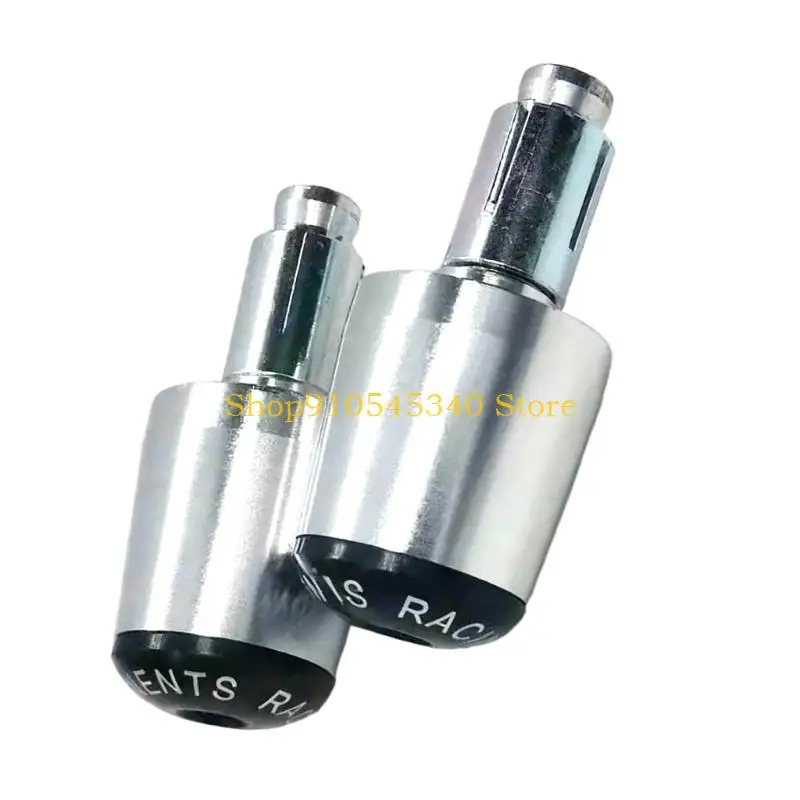 U2JA All Terrain Motorcycle Handlebar End Plugs High Effect Aluminum Universal Non Slip Texture Fast Mounting for Ride