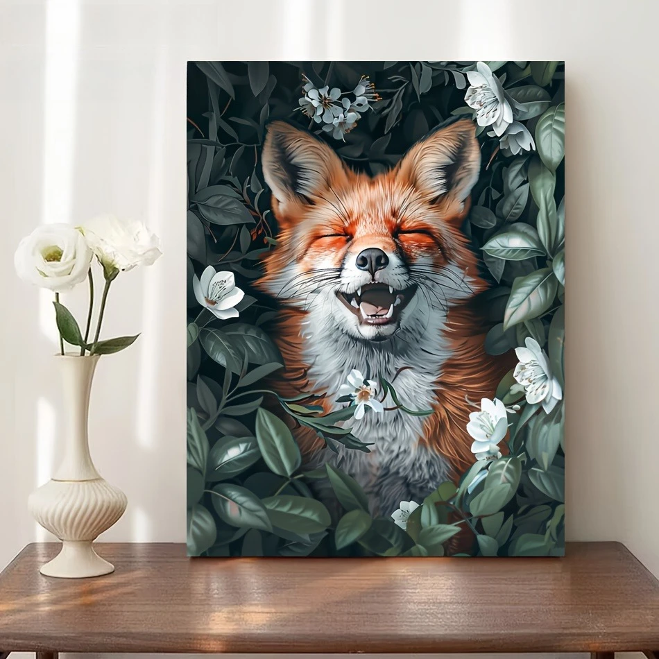 

Little Wolf in the Flowers Animal 500/1000/1200/2000 PCS Jigsaw Puzzles Family Activity Games for Gameroom Bedroom Home Decor