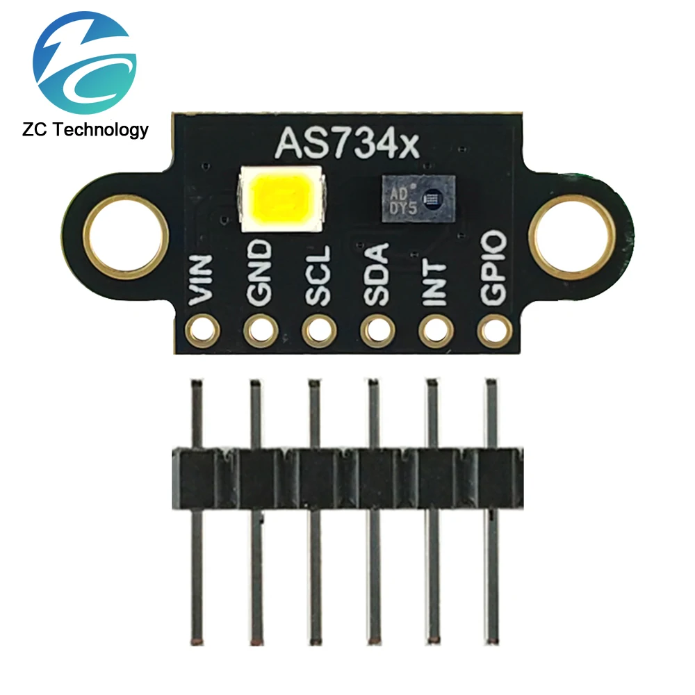 GY-AS7341 visible spectrum high precision recognition sensor module color temperature illuminance color measurement detection