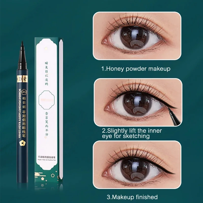 New Quickily Drying Eyeliners Pencil Matte Liquid Eyeliners Waterproof Lasting White Sweatproof Eyes Cosmetics Make Up 5 Colors