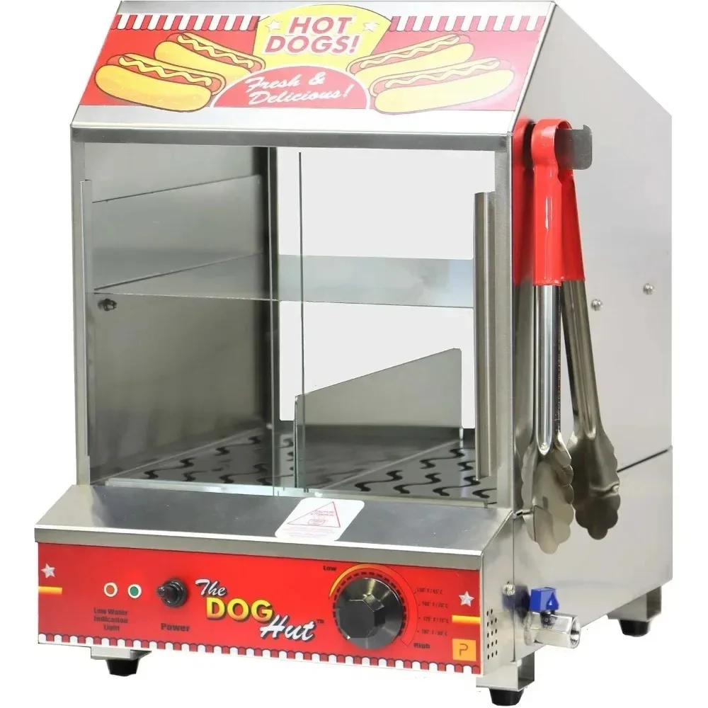 Dog Hut Hot Dog Steamer, Red,  hot dog machine roller   hot dogs machine