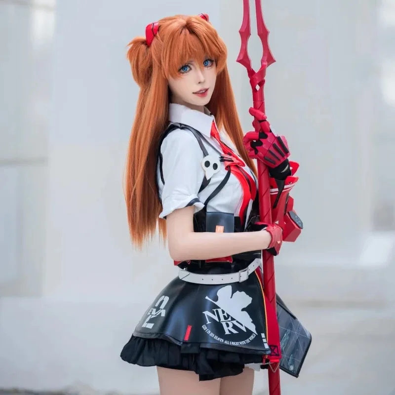 

DY20 игра Honkai Impact 3, кроссовер, неоновый Genesis Evangelion EVA Asuka Langley Soryu, карнавальный костюм на Хэллоуин, карнавал, вечеринку