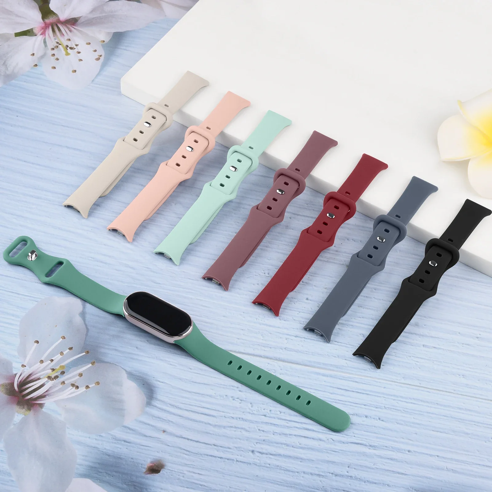 Silicone Strap for Xiaomi Mi Band 8 9 Bands NFC Sport Wristband for Xiaomi Watch 8 9 Smartwatch Band Bracelet Correa Accessories