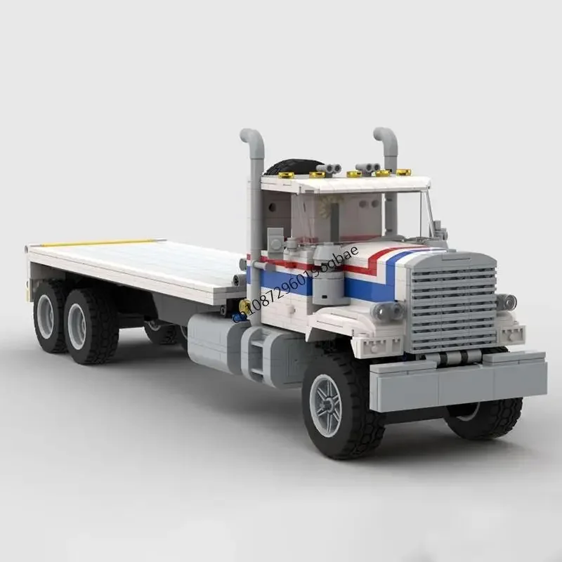 

New 1193Pcs Moc City Engineering Series Remake Oilfield Bed Truck Model Creative Idea Toy Birthday Gift Technolog Custom Puzzle