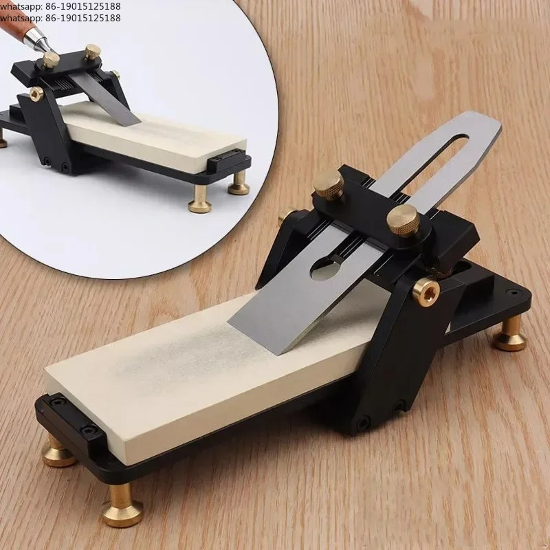 Manual Knife Sharpener Fixing Bracket Adjustable Angle Guide for Wood Chisels Carving Knives and Planes Honing Chisel Tools