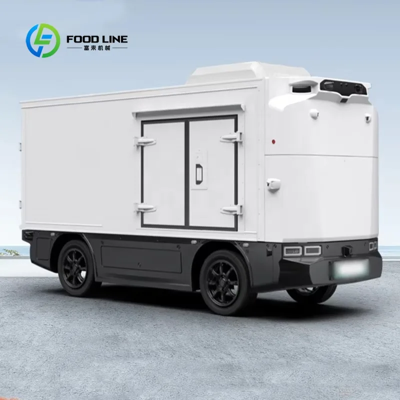Electric Refrigerated Truck, Double Sealed Insulation Door Cold Chain Van for Fruit Long Distance Fresh Cold Delivery Shipment