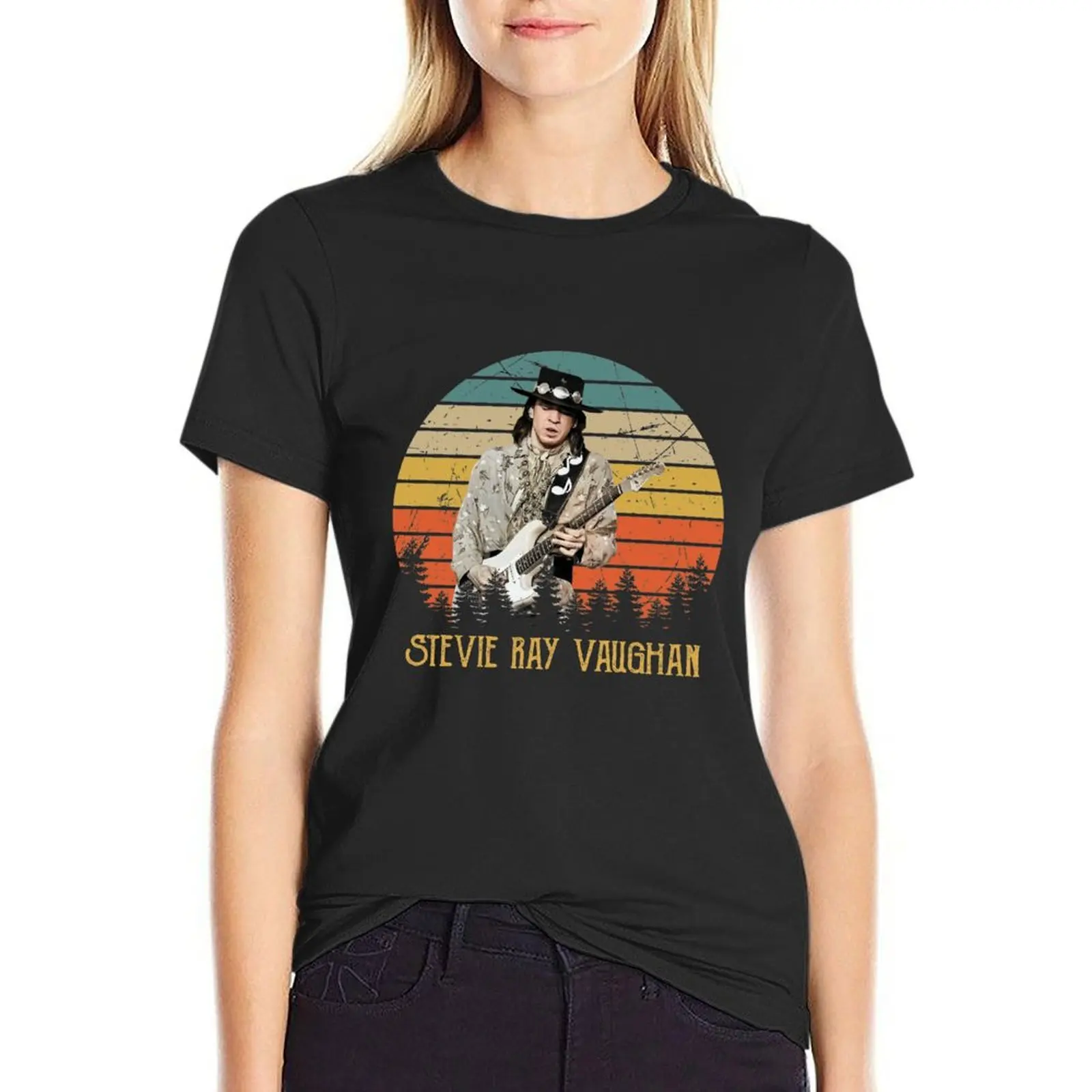 

Vintage American Country Music Legend Srv T-Shirt new edition funny t-shirt dress for Women graphic