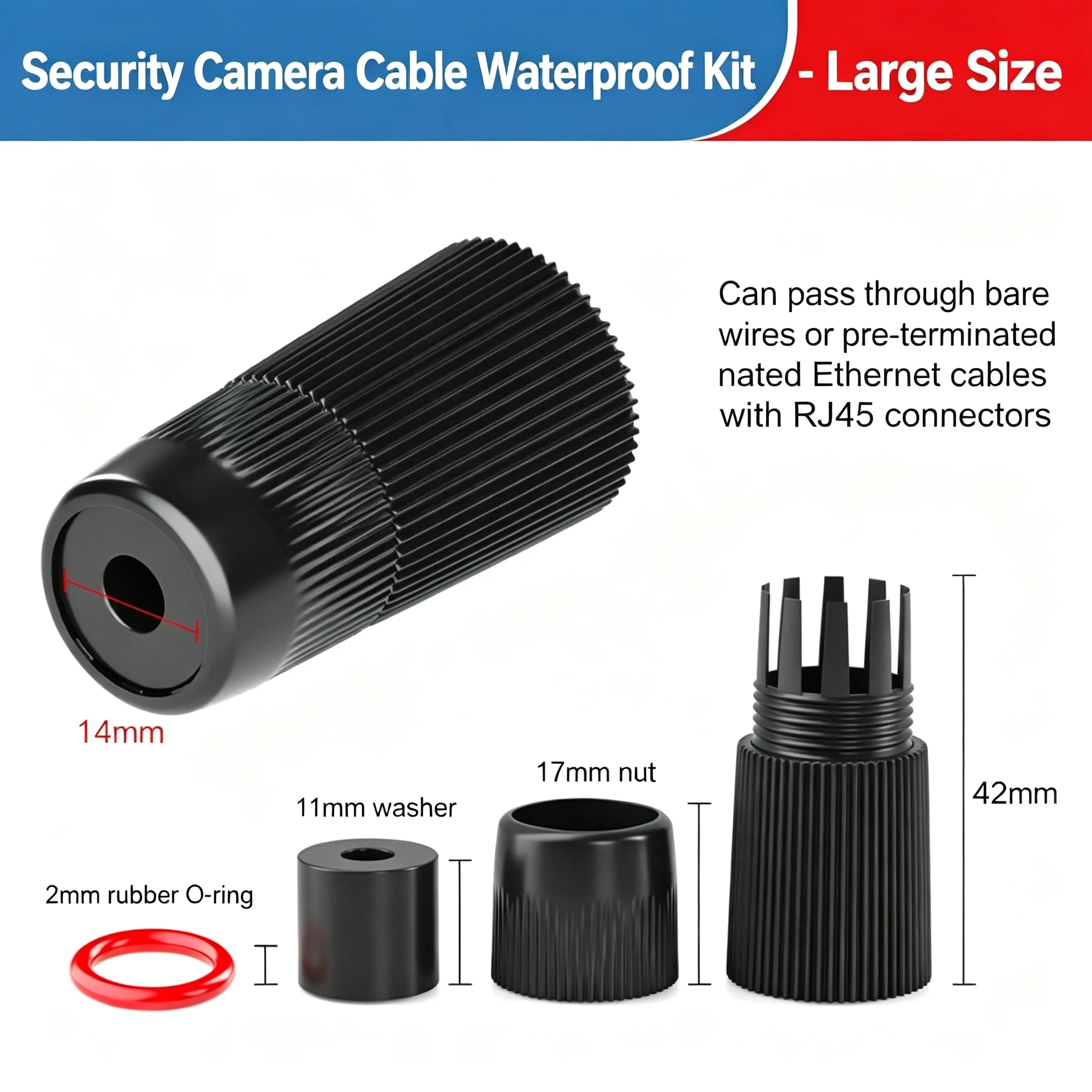 10 PCS RJ45 Waterproof Connector Caps Dustproof IP67 Protect