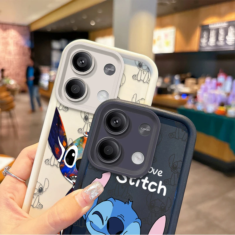 Disney Stitch Silicone Case for Xiaomi Redmi Note 13 12 Pro Plus 4G 5G 13C 12C Turbo 11 11S 10 10S 9 10A 10C 9C A2 A1 Soft Cover