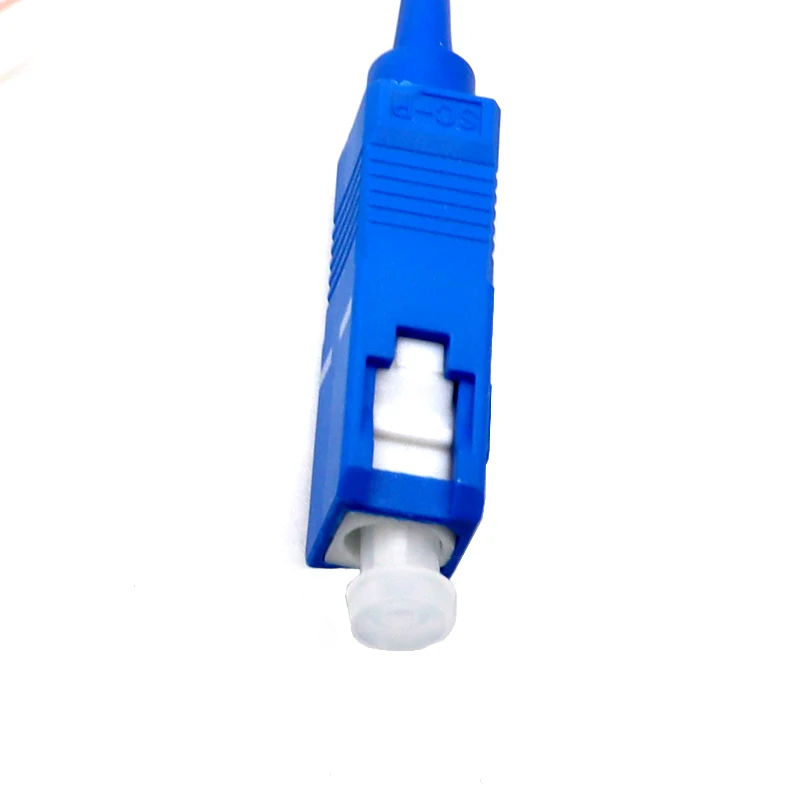 10PCS/Lot Fiber Optical PLC Splitter SC 1 : 2 Mini steel tube type 1x2 0.9mm G657A1 LSZH 1m plc splitter SC/UPC Connector