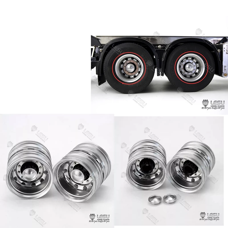 LESU المعادن محور عجلات خلفي W-2052 ل 1/14 لتقوم بها بنفسك تاميا جرار نماذج من الشاحنات سيارة في الهواء الطلق TH15863 rc اكسسوارات #1