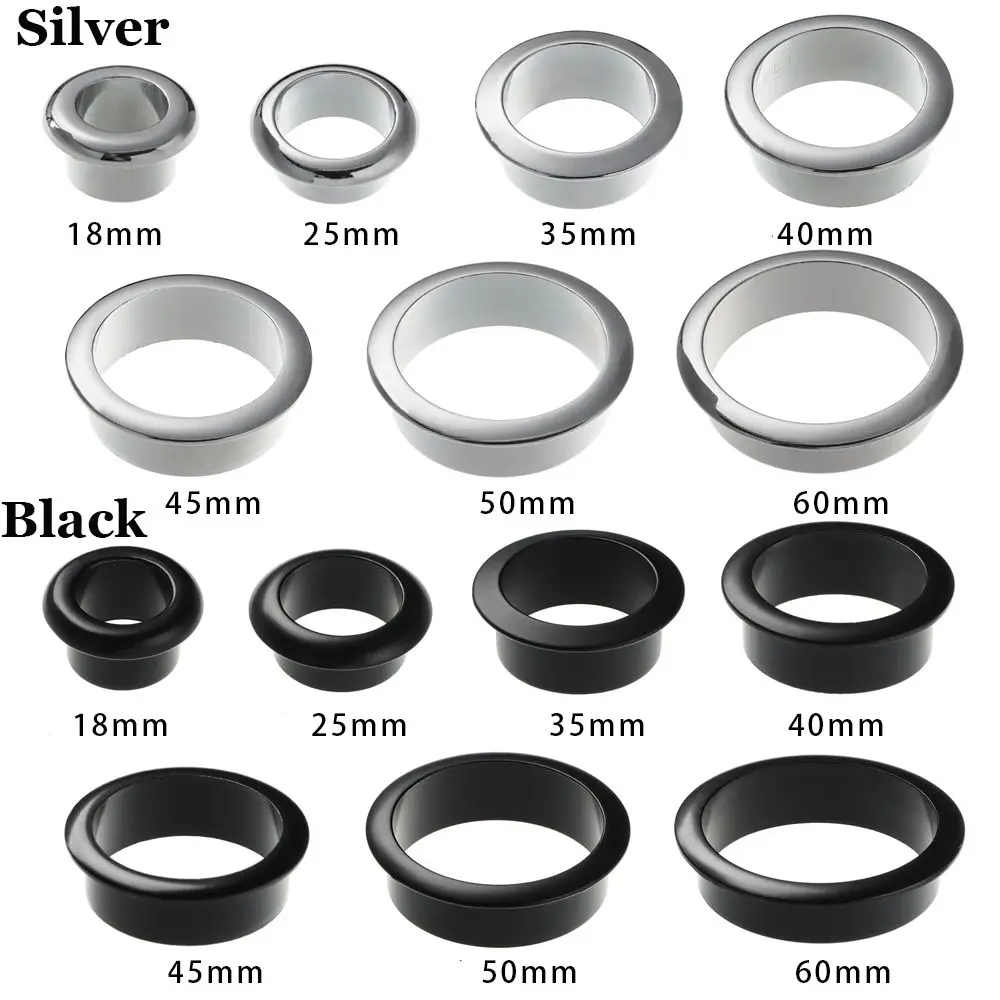 Zinc Alloy Hardware Office Cable Clamp Buckle Line Desk Table Cable Fastener Line Box Wire Hole Cover Computer Grommet