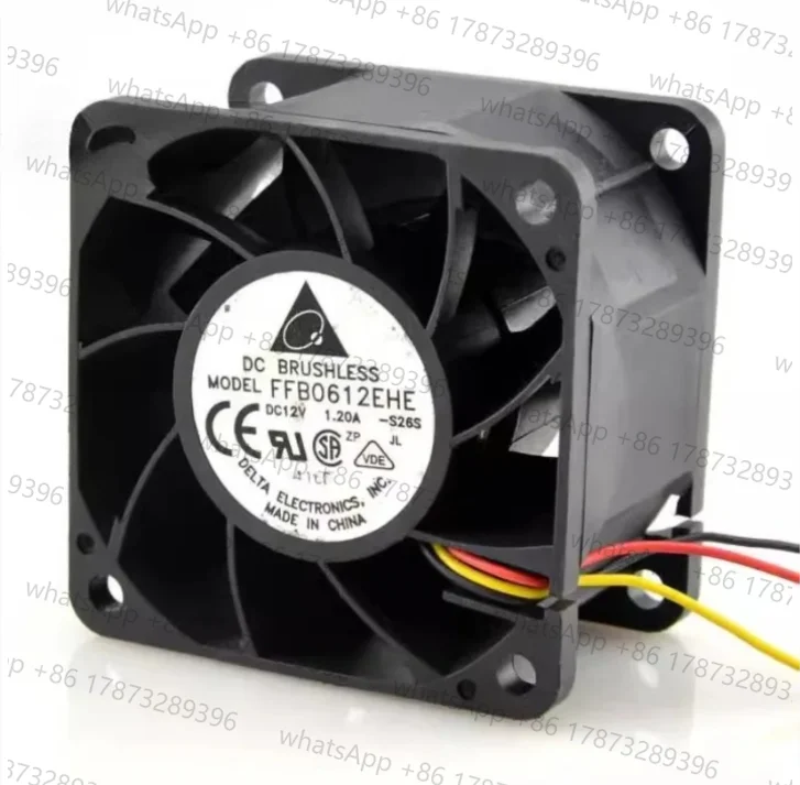 New Cooling Fan for Delta FFB0612EHE 12V 1.2A Double Ball Bearing High air volume violent cooling fan 60x60x38mm