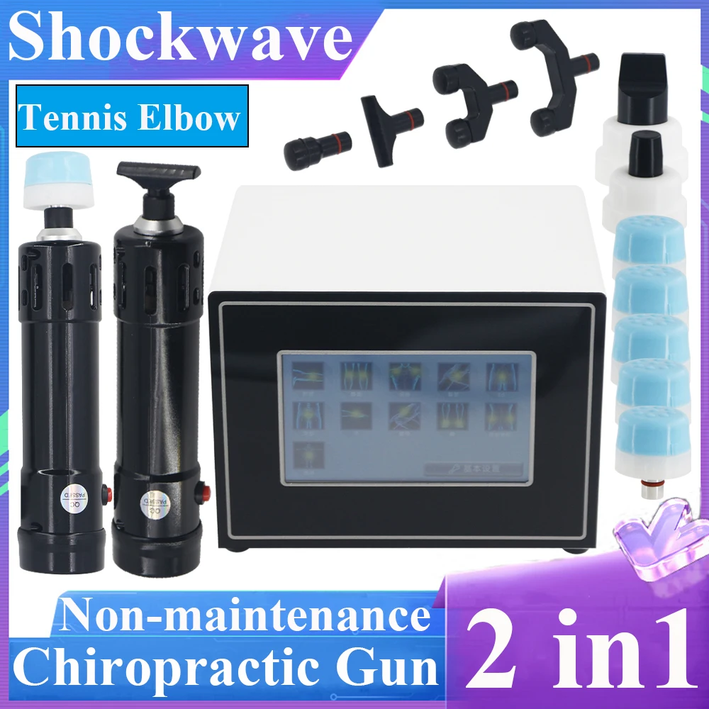 Shockwave Chiropractic Gun 250MJ Portable Massager For ED Treatment Plantar Fasciitis Pain Relief Shock Wave Therapy Machine New