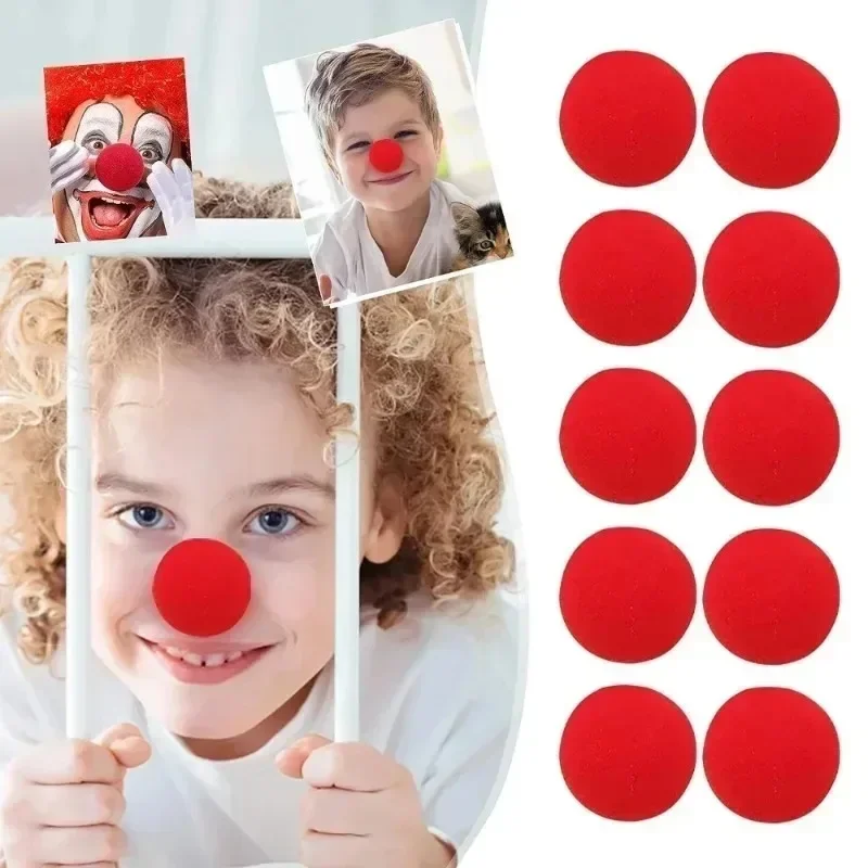 Wholesale Red Clown Noses Sponge DIY Circus Cosplay Nose For Halloween Christmas Carnival Festival Make Up Costume Party Decor