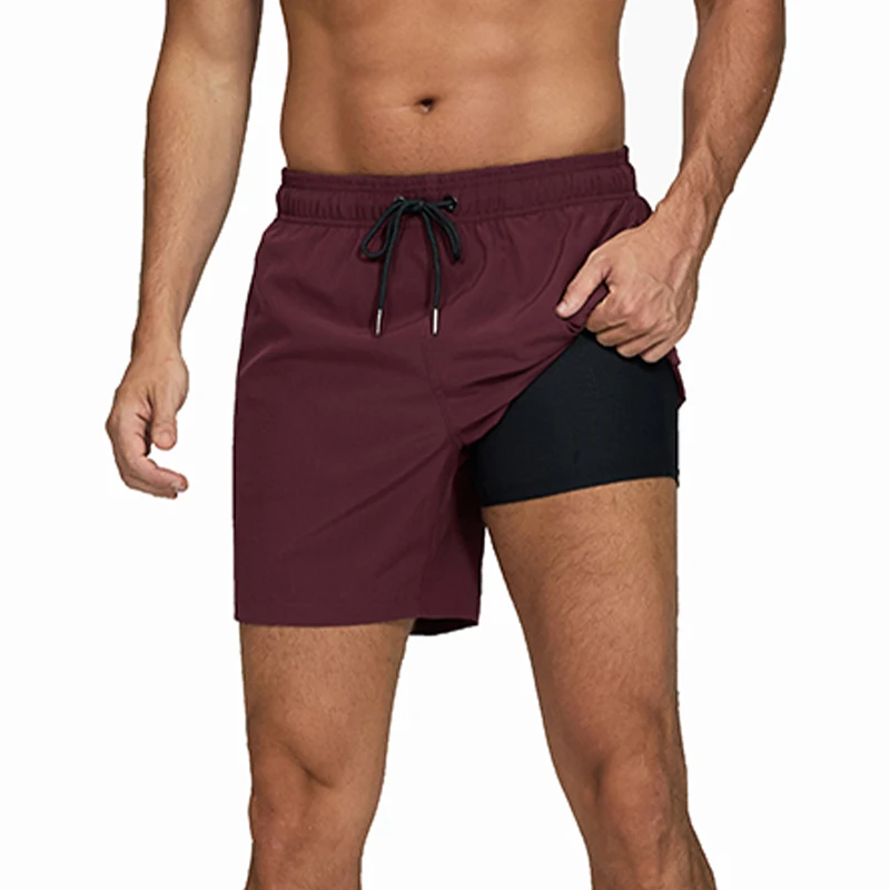 Neueste Herren- und Damen-Laufshorts, Atmungsaktive Schnelltrocknende Sport-Badeshorts mit Taschen, Strand- und Urlaubsshorts – Detail 10