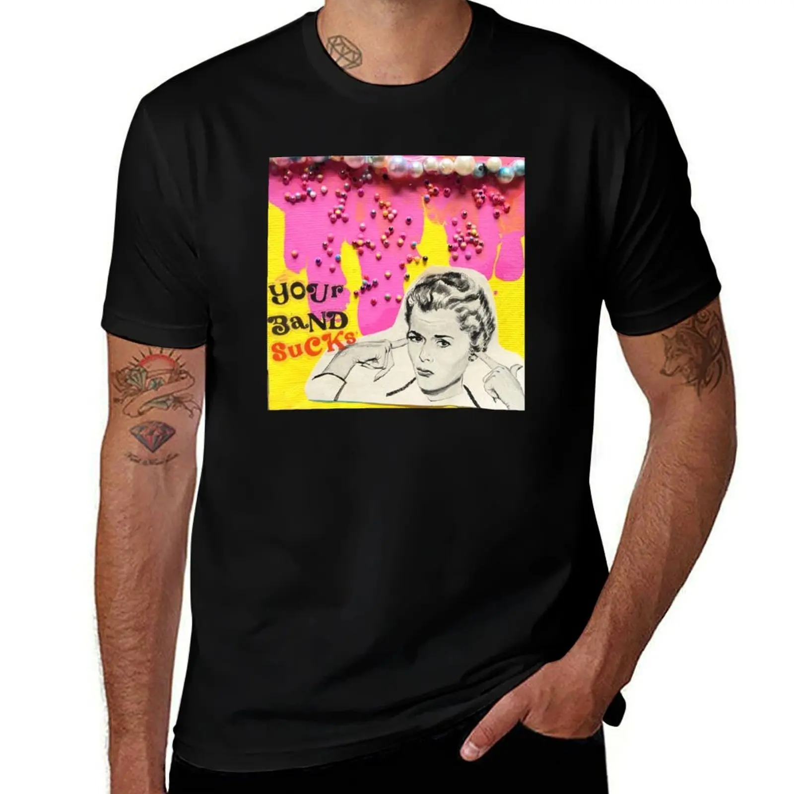 

Your Band Sucks T-Shirt T-shirts oversize sports fans graphics baggy shirts mens t shirts casual stylish