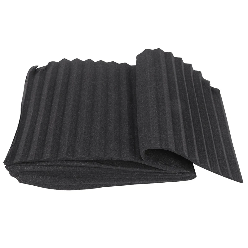 12 Pcs Black Acoustic Panels Soundproofing Foam Acoustic Tiles Studio Foam Sound Wedges 2.5 X 30 X 30Cm