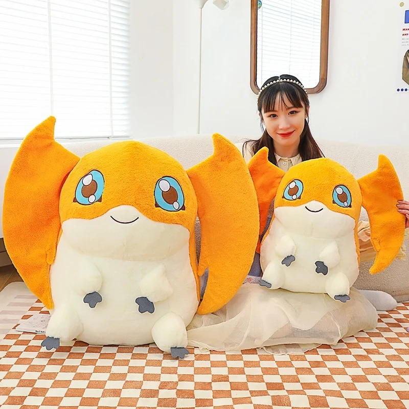 

Cartoon Kawaii Patamon Sitting Pose Doll Pillow Large Sleeping Doll Plush Toy Animation Derivatives Toy Gift