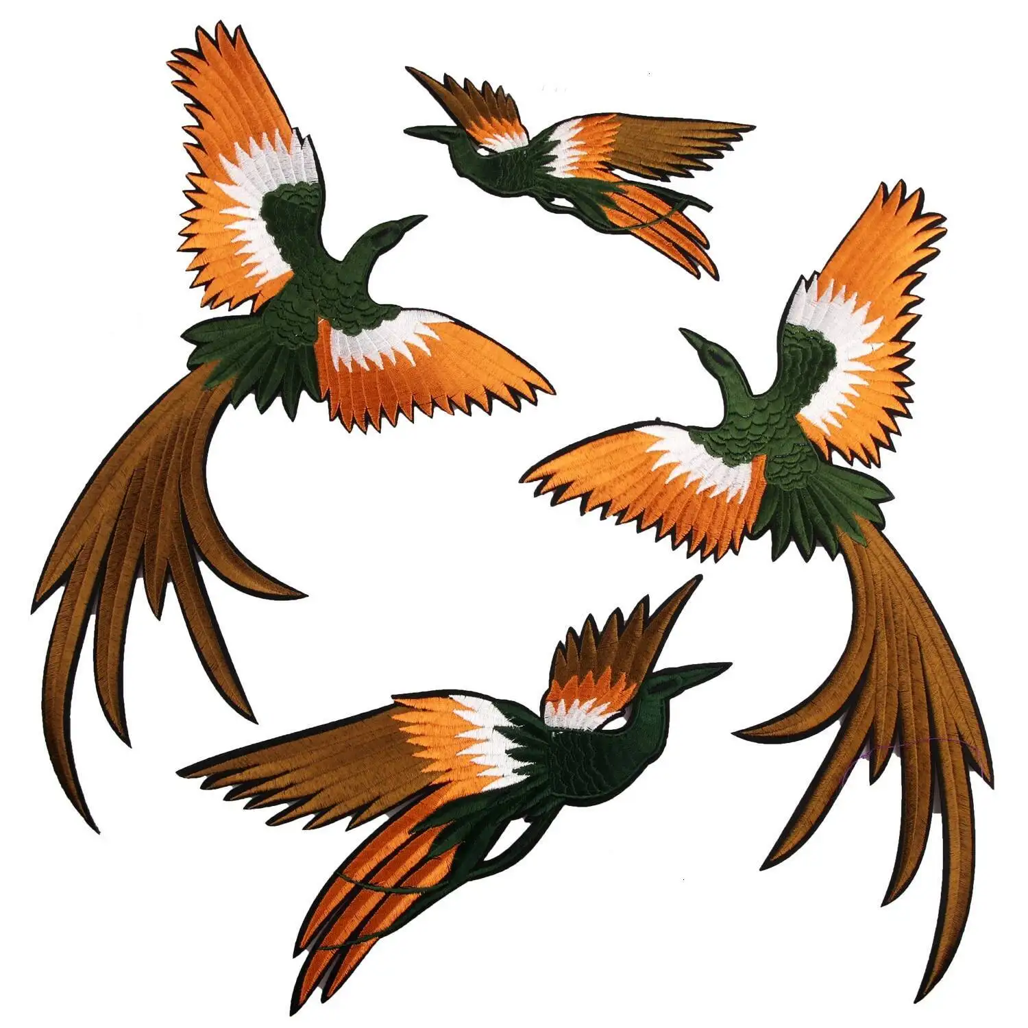 Fine Animal God Bird Phoenix Patches Clothing Appliques Embroidery Stickers DIY Apparel Decals Clothes Decor Free Delivery