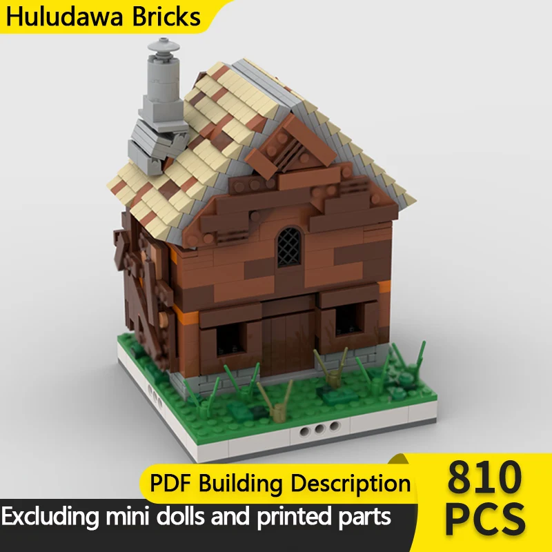 

City Street View Model MOC Building Bricks Farm House For Village Modular Technology Children Holiday Gifts Assemble Toys Suit