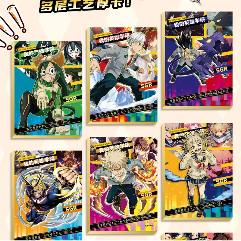 Cardjoy My Hero Academia Cards Midoriya Izuku Anime Collection Card Mistery Box Gra planszowa Zabawka Prezenty urodzinowe dla chłopców i dziewczynek