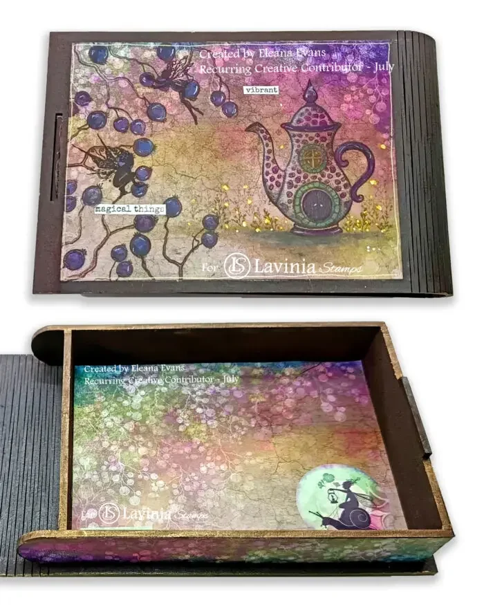 مجموعة طوابع شاي الشفق من Poppy Lodges للنقش الحرفي، قالب صنع بطاقات المعايدة الورقية مصنوع يدويًا بنفسك #3