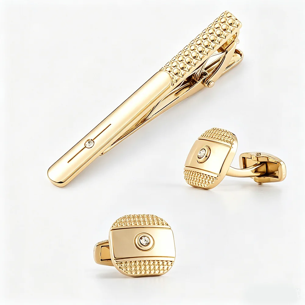 novo-conjunto-de-luxo-para-negocios-prendedor-de-gravata-e-abotoaduras-masculinas-simples-de-metal-com-strass-atacado