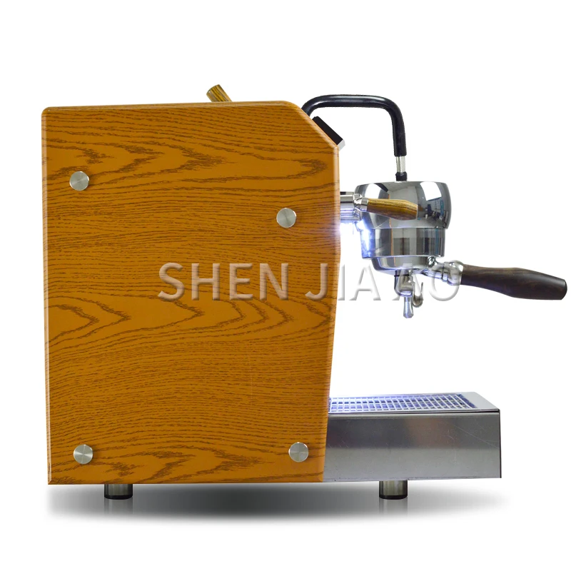 ماكينة صنع القهوة الإيطالية الجديدة EM-23 من نوع المضخة ماكينة رغوة الحليب بالضغط من الفولاذ المقاوم للصدأ ماكينة قهوة اسبريسو شبه أوتوماتيكية 220 فولت