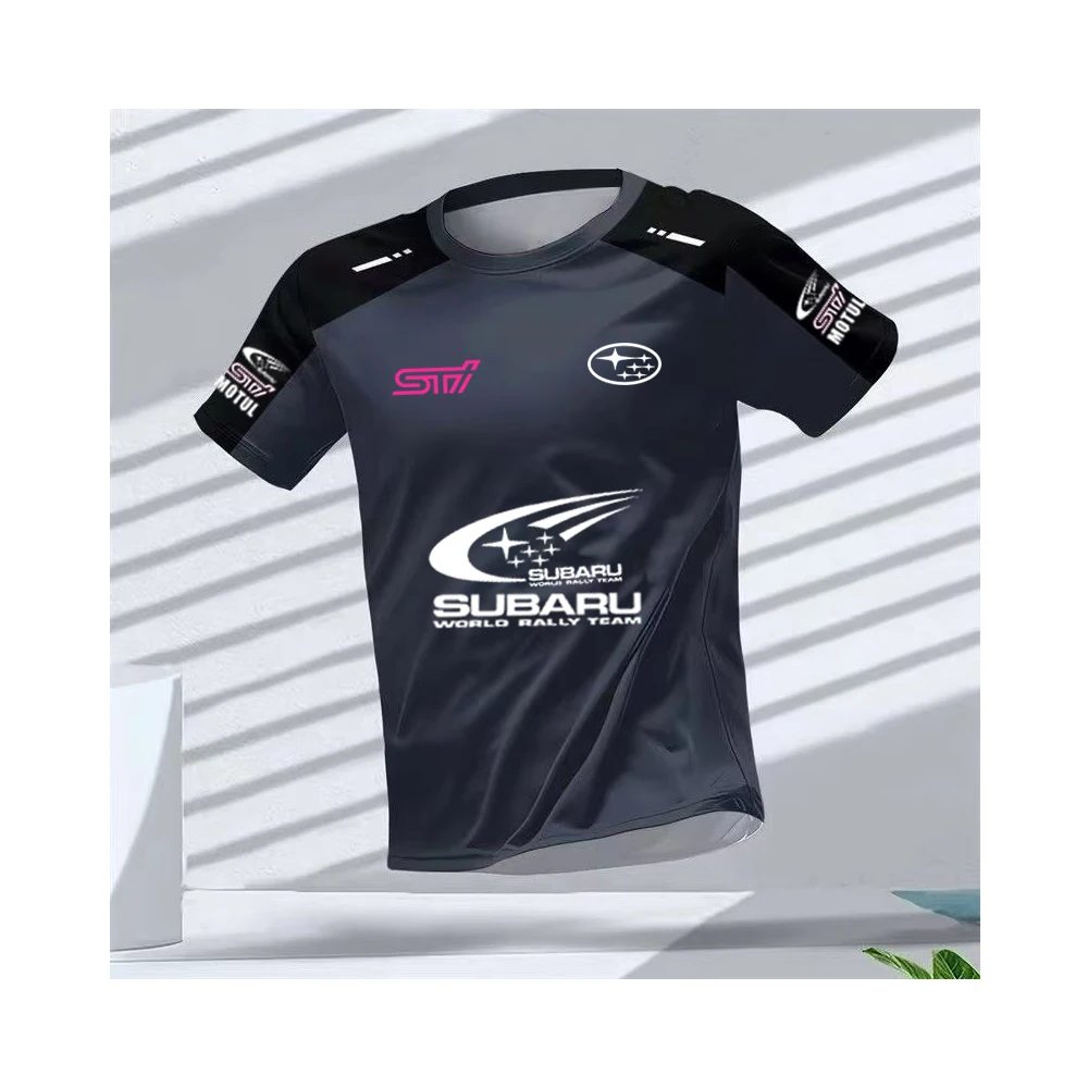 AliExpress 2026 Summer SUBARU Racing T-shirt Off road Motorcycle SUBARU Cycling Casual Clothing Short sleeved Racing T-shirt Male