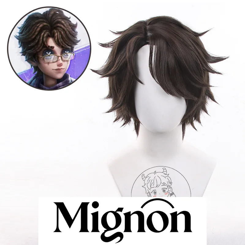 

Identity V Prophet Eli BLK Team Cosplay Wig E-Sports Simulation Scalp Top Halloween