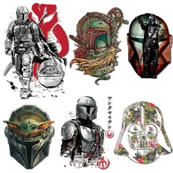 Bounty hunter Iron On transfers Star Heat Press Prints for Clothes Wars adesivi da stiro su magliette