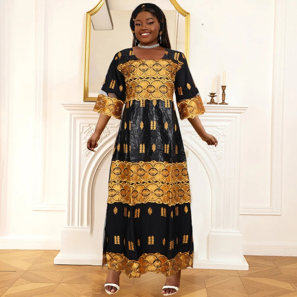 african traditional dresses clothes for woman kanga africa clothing dashiki robe africaine fashion evening party dress 2024