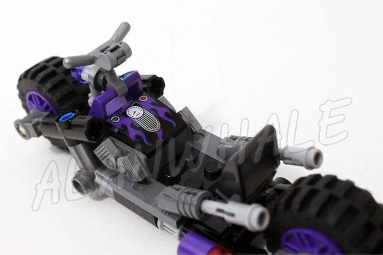 156 Piezas Super Fighter Cat Girl Catcycle Chase Batcycle Joyería Tienda de Lámparas 10627 Bloques de Construcción Juguetes Compatibles con el Modelo